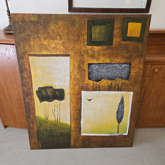 TEXTURED EARTH TONE CANVAS