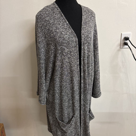 LONG GREY CARDIGAN