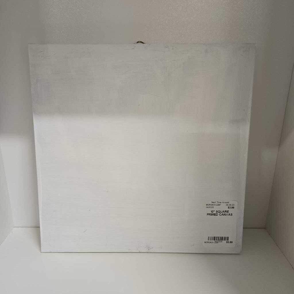 10" SQUARE PRIMED CANVAS