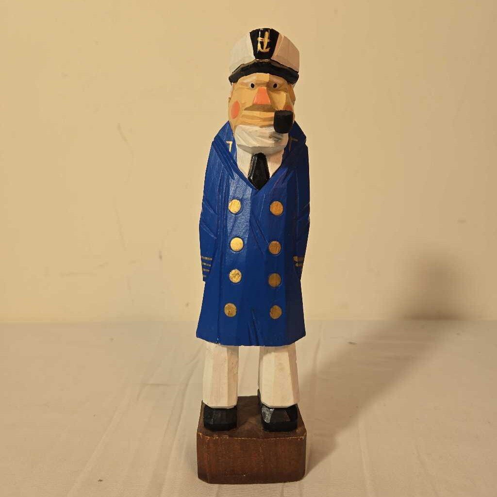 SM CARVED WOODEN SAILOR - ASST