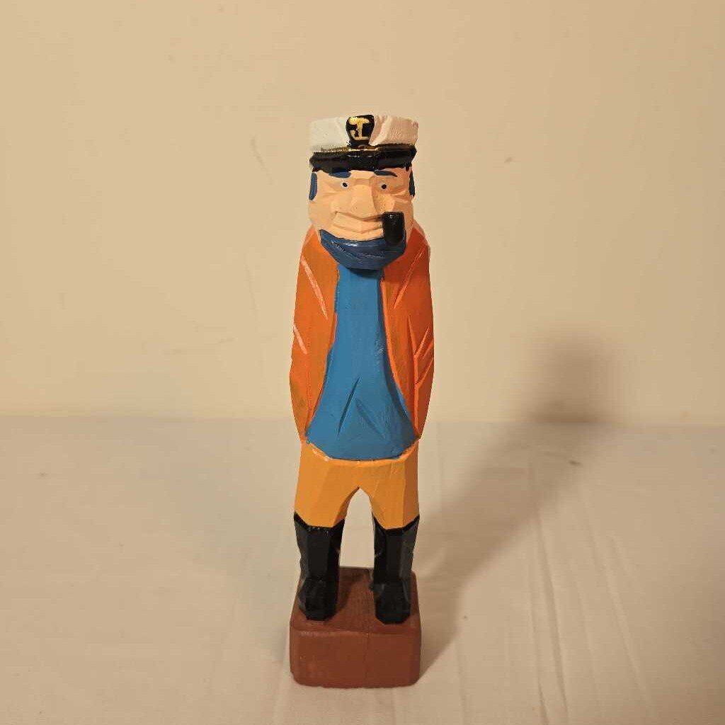 SM CARVED WOODEN SAILOR - ASST