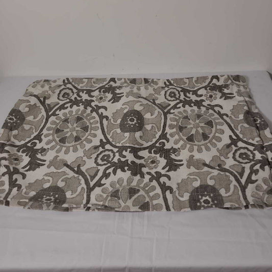 BEIGE/GREY LUMBAR PILLOW COVER