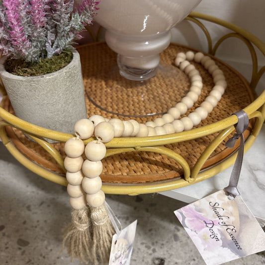 Large Wicker Decor Tray