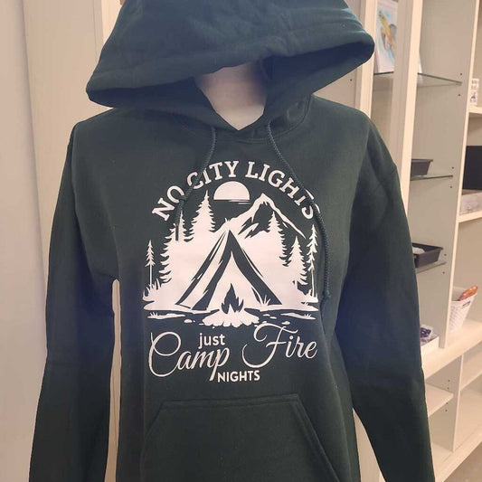 No City Light Hoodie Forest Green Small