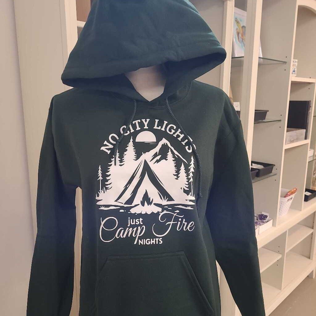 No City Light Hoodie Forest Green L