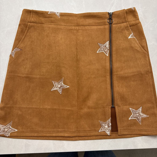 FAUX SUEDE MINI SKIRT