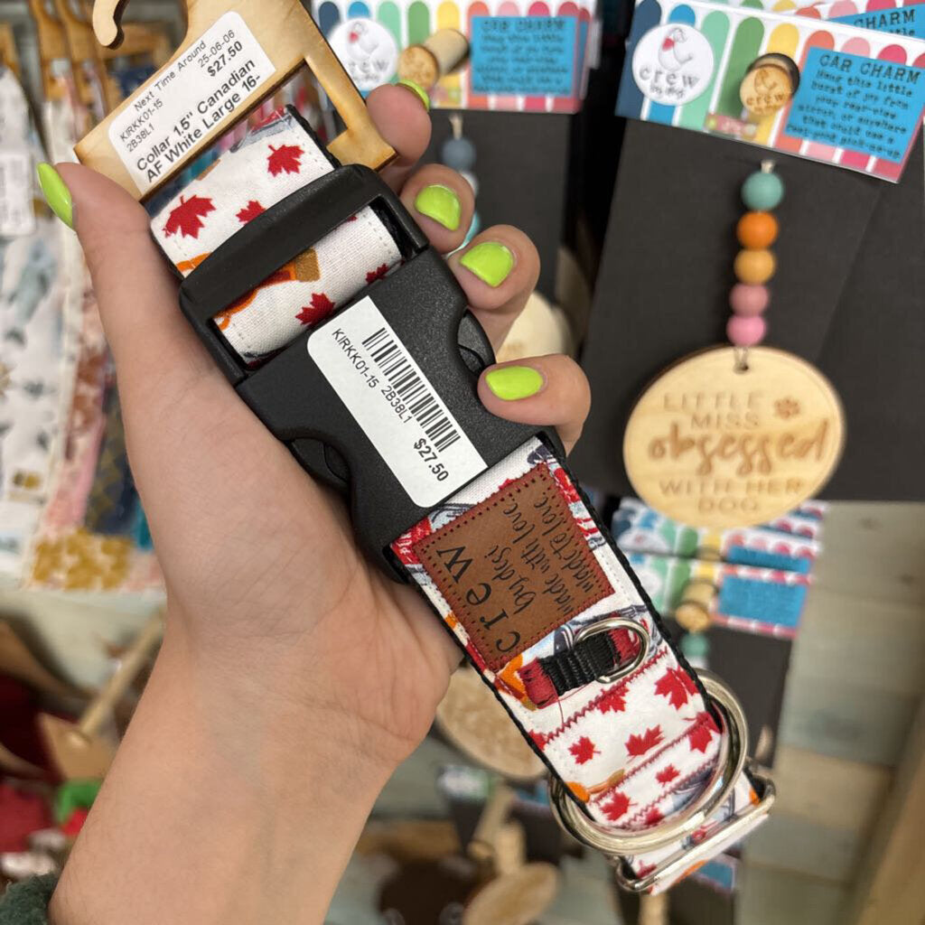 Collar 1.5" Canadian AF White