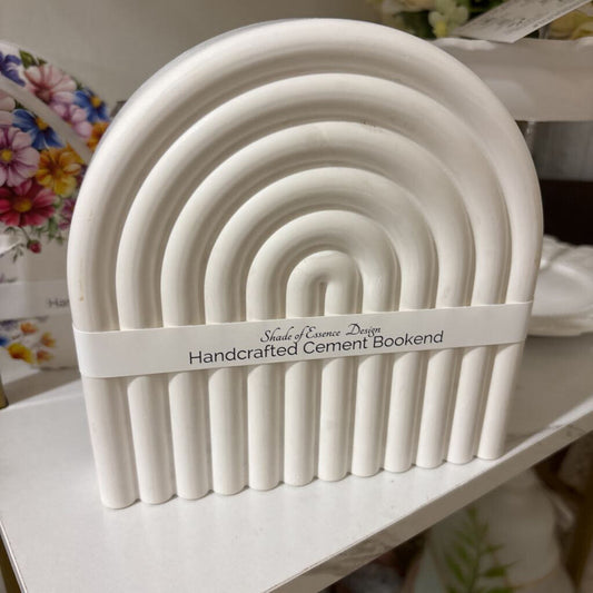 Handcrafted Cement Rainbow Bookend