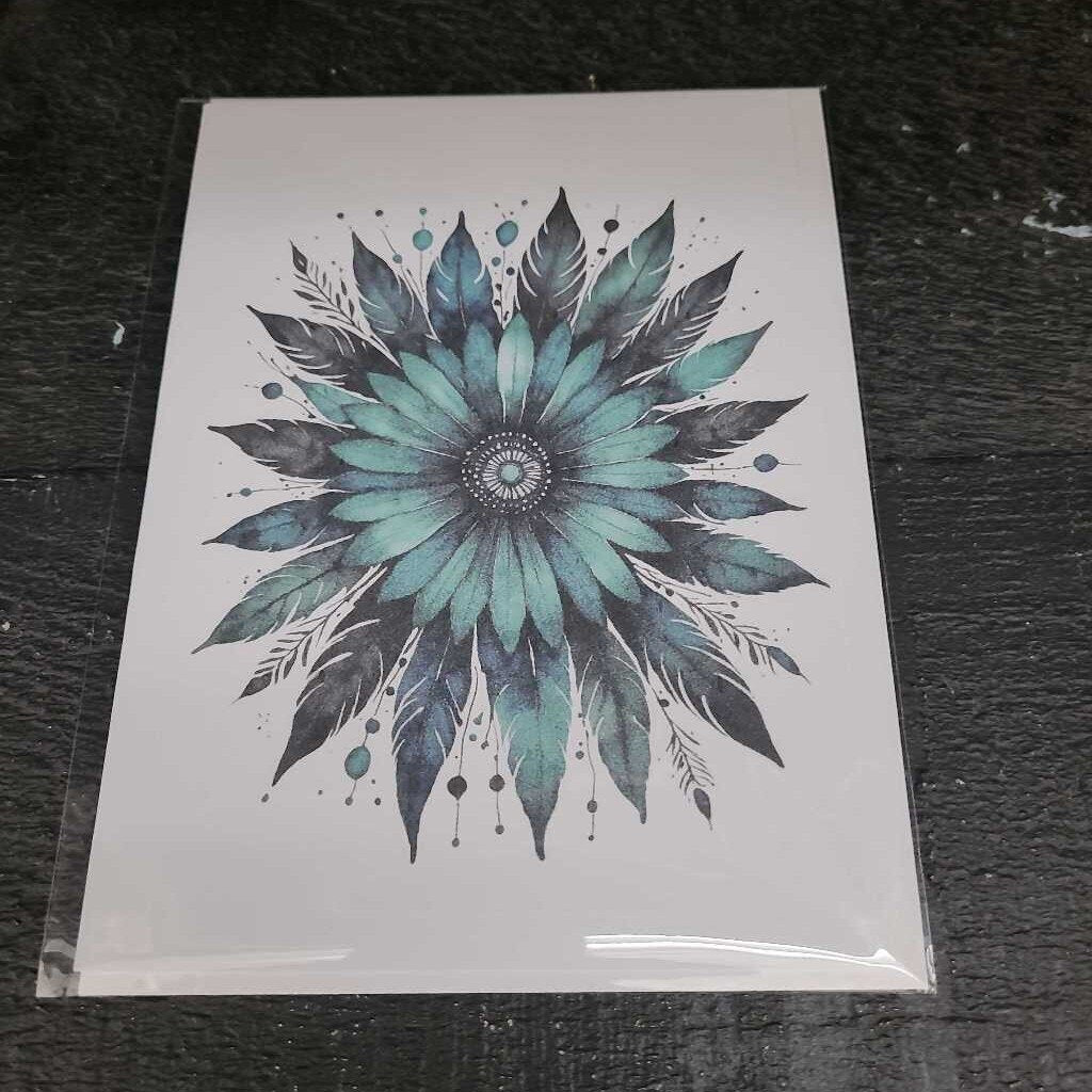 "Path of the Flower Woman" 5x7 Greeting Card