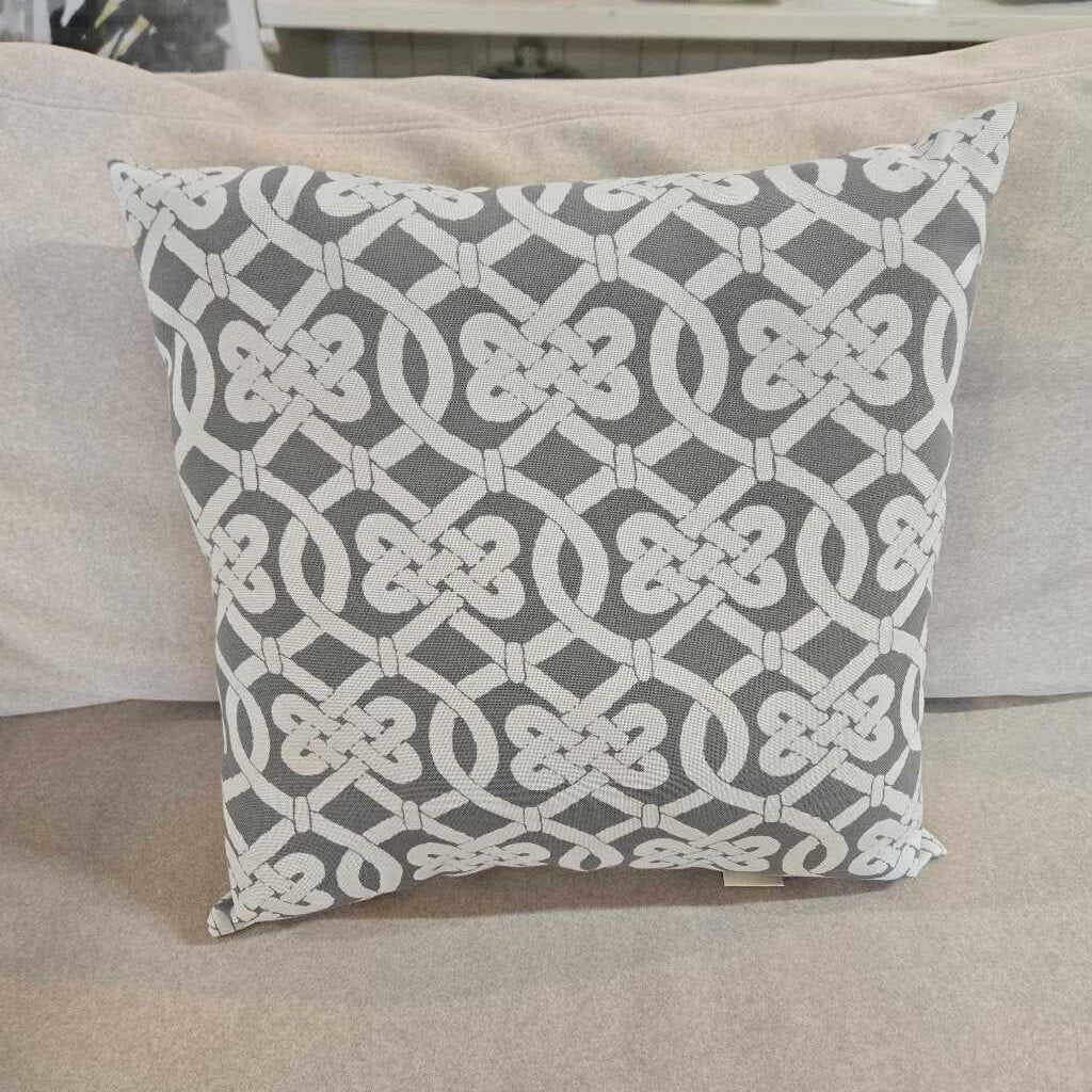 PIER 1 2 TONE GREY PILLOW