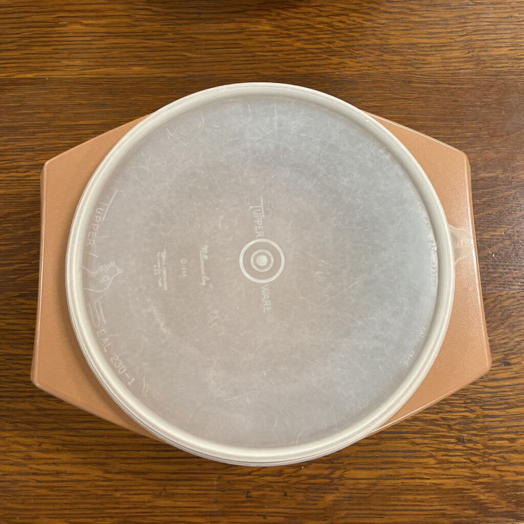 TUPPERWARE BROWN TORTILLA KEEPER - RARE