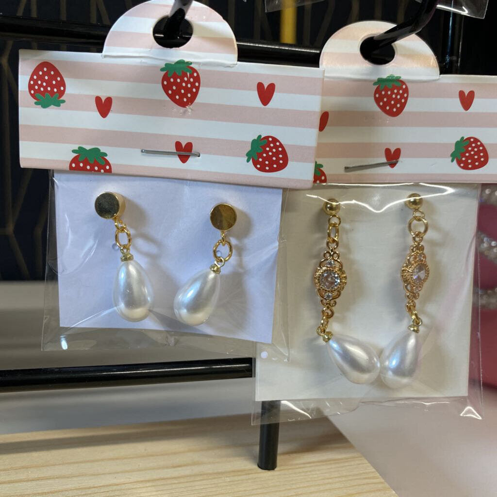 18k Gold Plated Pearl Drop Earings