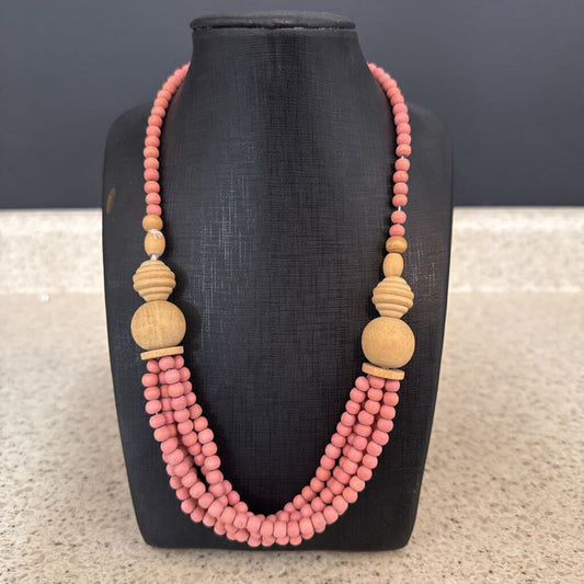 WOODEN BEAD NECKLACE