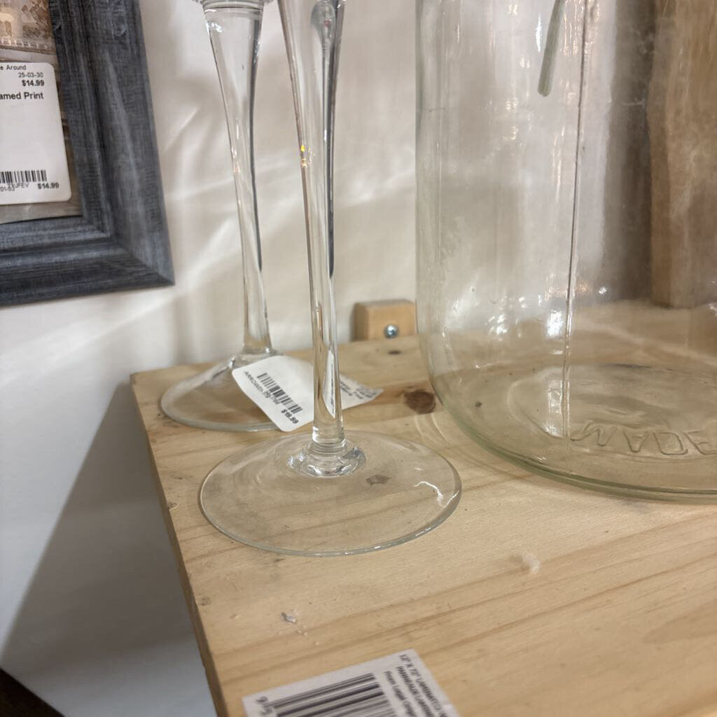 Pair (2) Skinny Tall Candle Holders