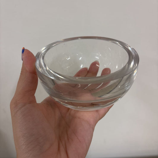 CLEAR GLASS TRINKET BOWL