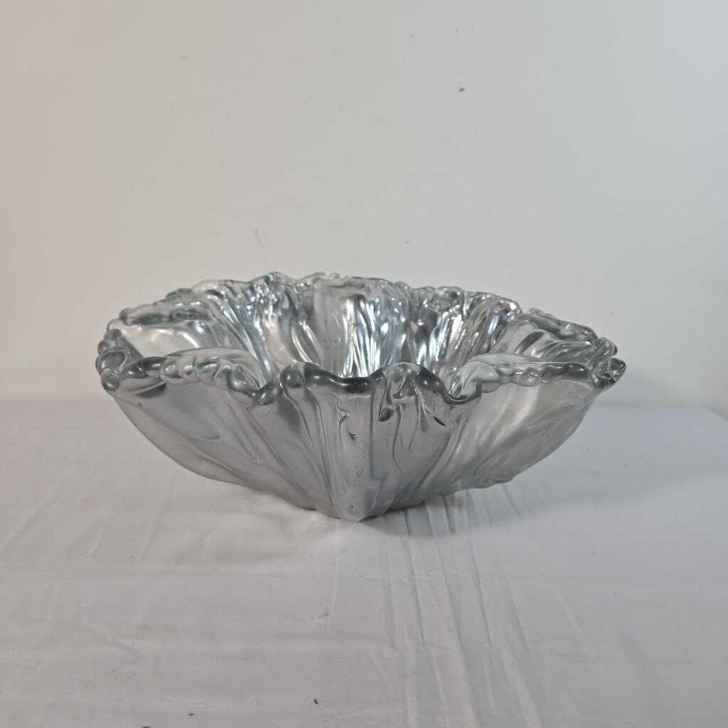 LG WAVEY GLASS BOWL