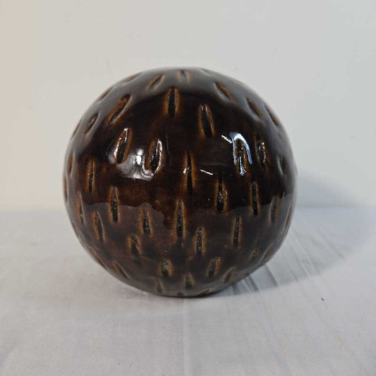 SM BROWN CERAMIC SPHERE
