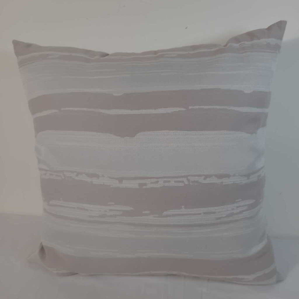 GREY STRIPED PILLOW