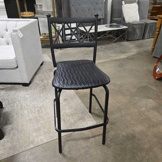 SWIVEL BLACK BARSTOOL