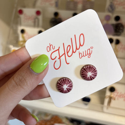 STUD EARRINGS - PURPLE BURST