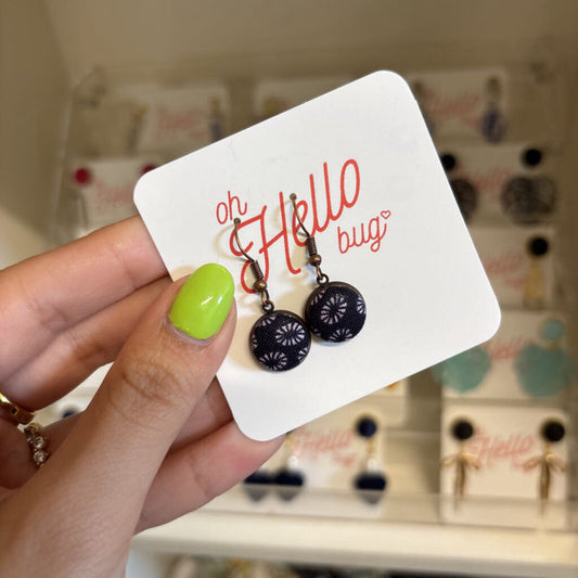 DANGLE EARRINGS - PURPLE BURST