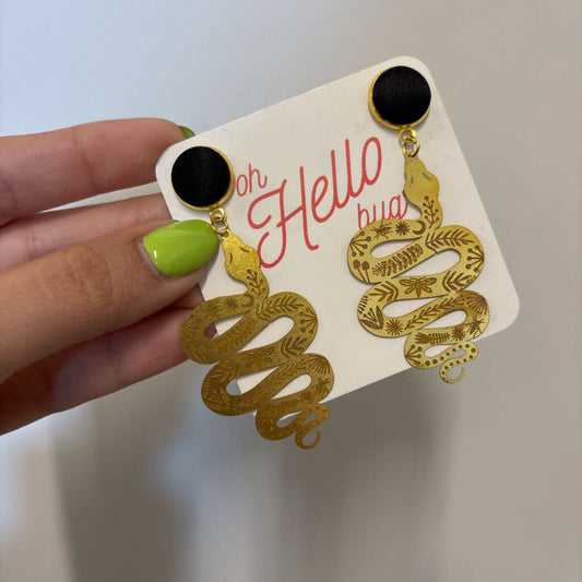 STATEMENT EARRINGS - SNAKES