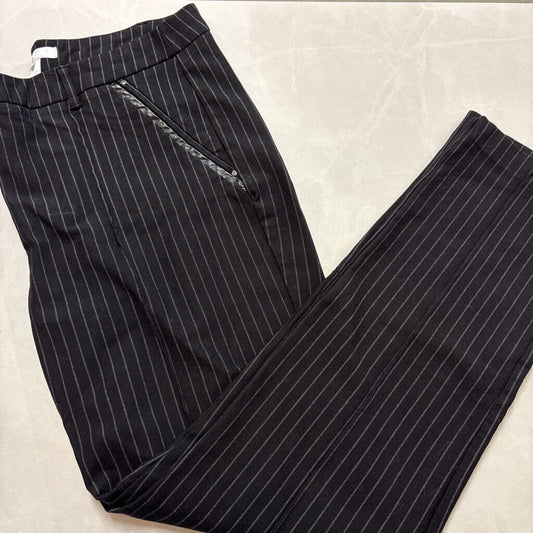 PIN STRIPE BLACK PANTS