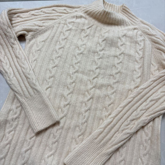 PEACH MOCK-NECK SWEATER