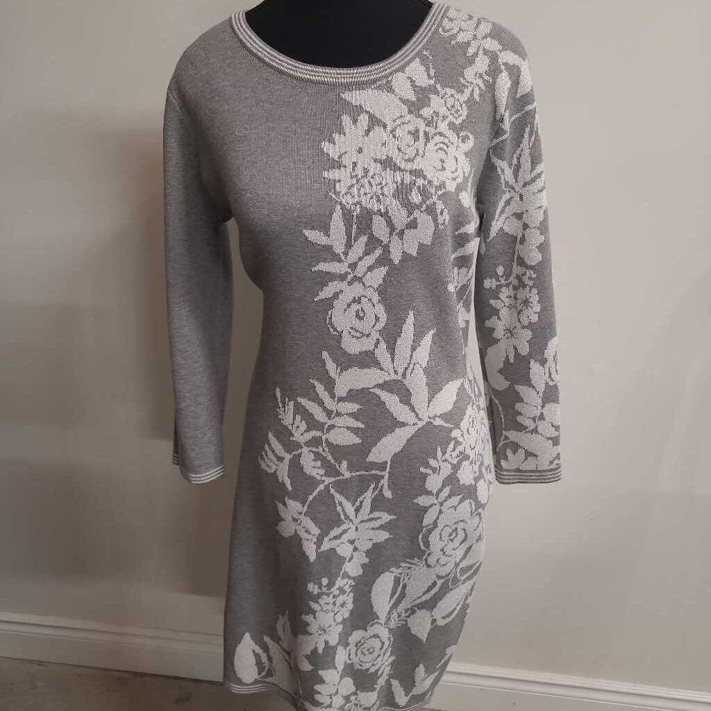 GREY & SILVER SWEATER DRESS