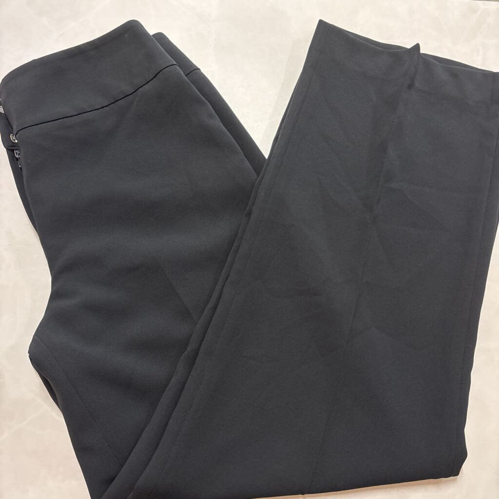 WIDE LEG BLACK DRESS PANTS