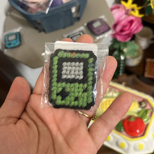 Needlepoint Magnet - Gameboy Color