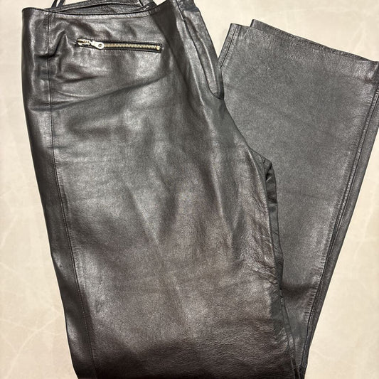 NEVA BLACK LEATHER PANTS