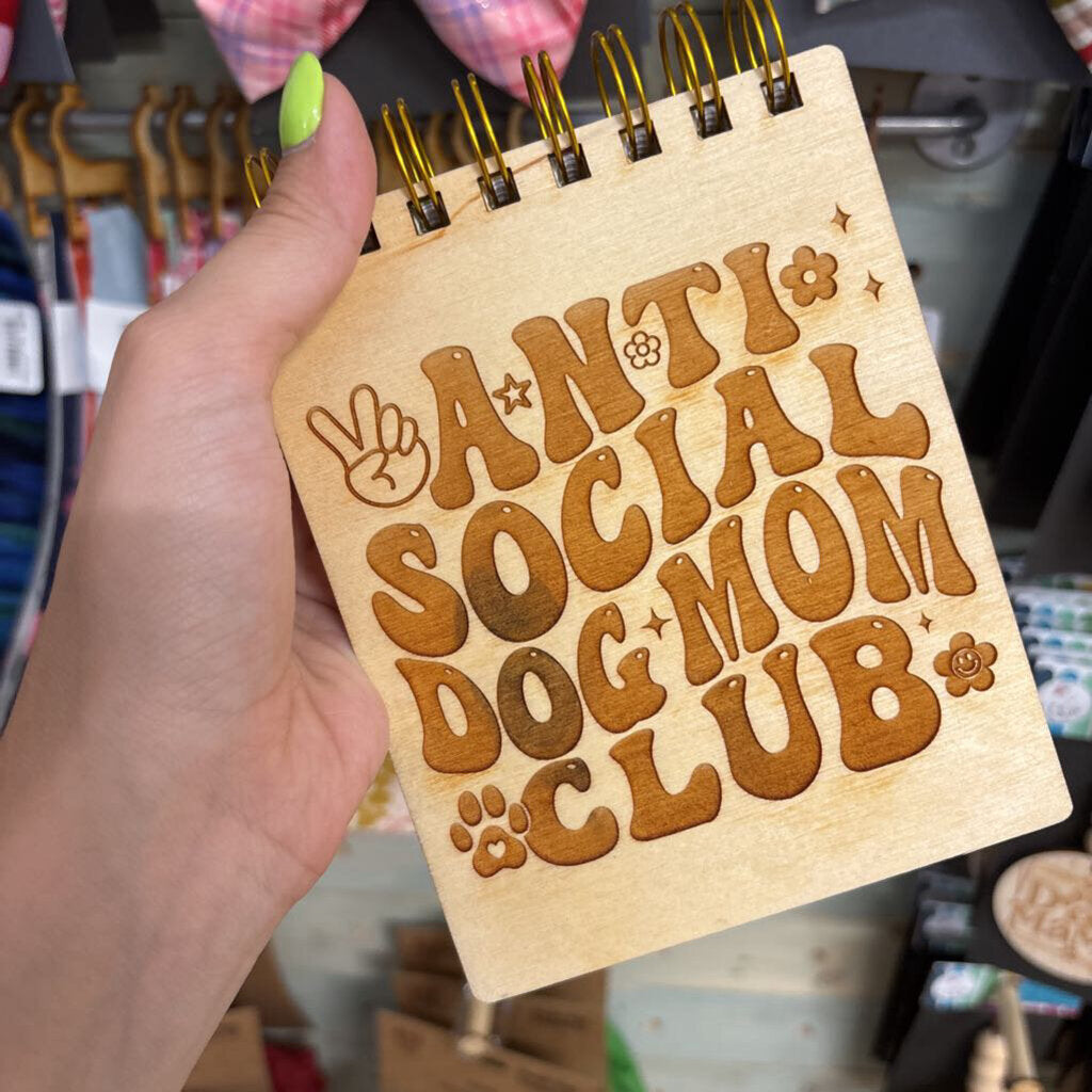 Notebook 4.5 x 5.5 - Anti Social Dog Moms Club
