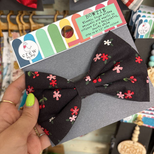 Bowtie - Floral Black