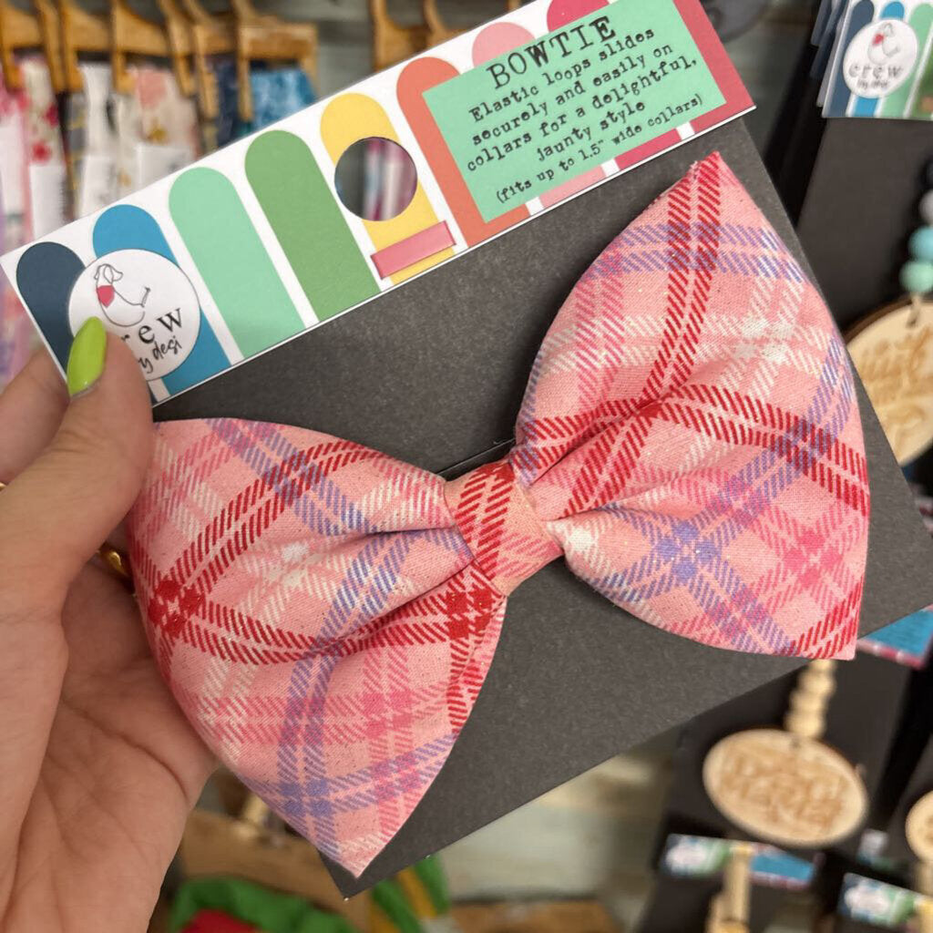 Bowtie - Pink Plaid