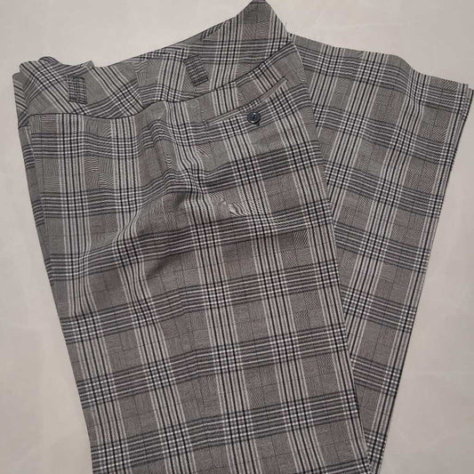 GREY CHECK DRESS PANTS