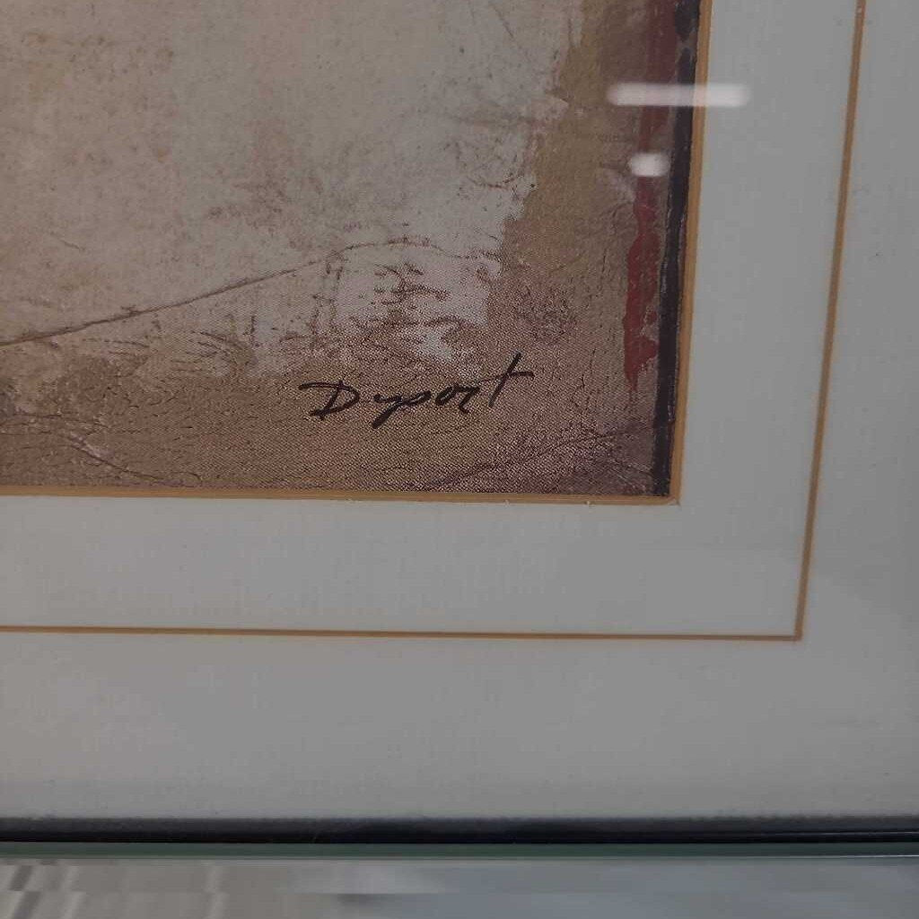 RAIN FLOWER BY DYSART W/ MIRRORED FRAME