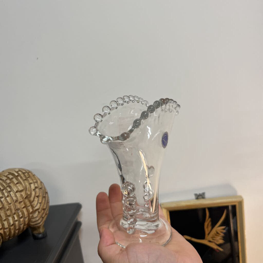 VTG 1930'S IMPERIAL GLASS CANDLEWICK FAN VASE