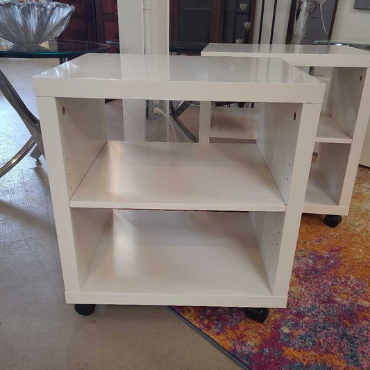 WHITE MELAMINE NIGHTSTAND