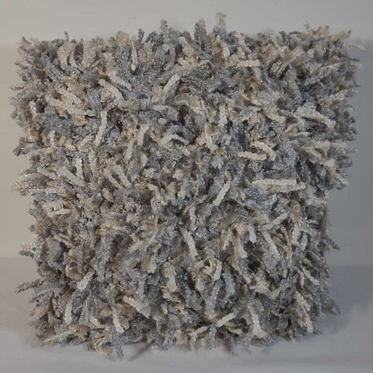 GREY & TAUPE RAG PILLOW