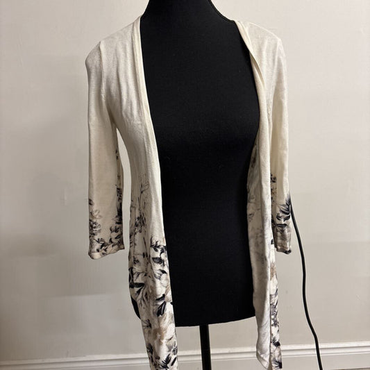 LONG OPEN FLORAL COVER-UP