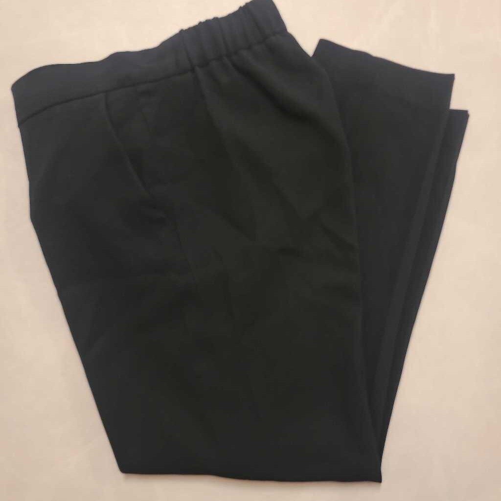 BLACK FLOWY DRESS PANTS