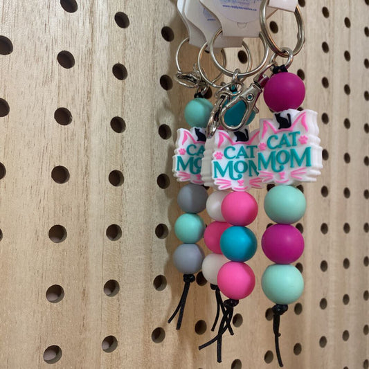 KEY CHAIN (S) - CAT MOM