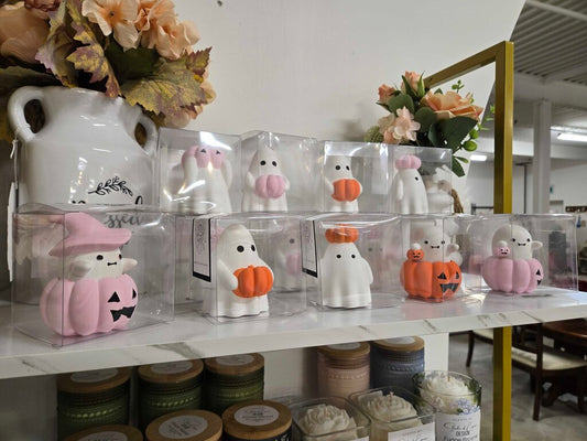 Handcrafted Cement Ghost Character