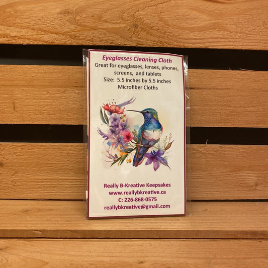 EYE GLASS CLOTH - HUMMINGBIRD