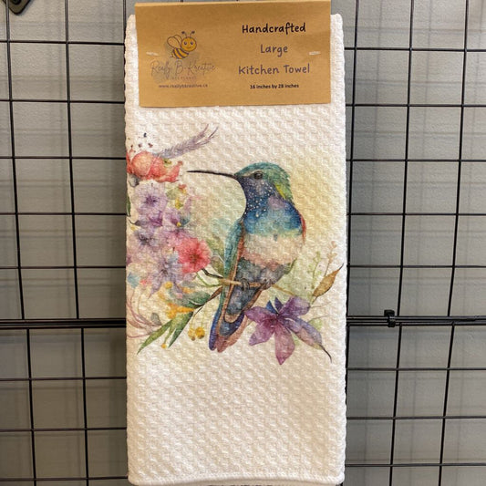 TOWEL - HUMMINGBIRD