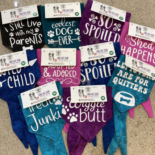REVERSIBLE DOG BANDANA - M