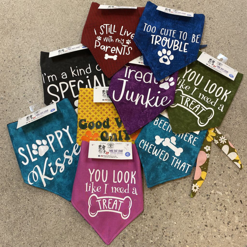 REVERSIBLE DOG BANDANA - XL