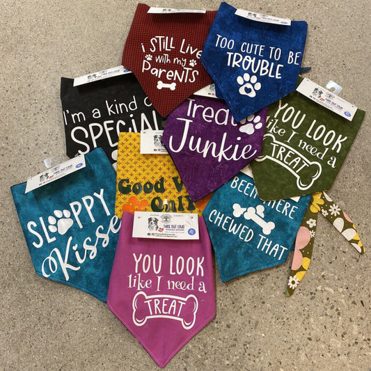 REVERSIBLE DOG BANDANA - XL