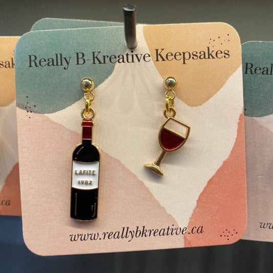 EARRING - WINE